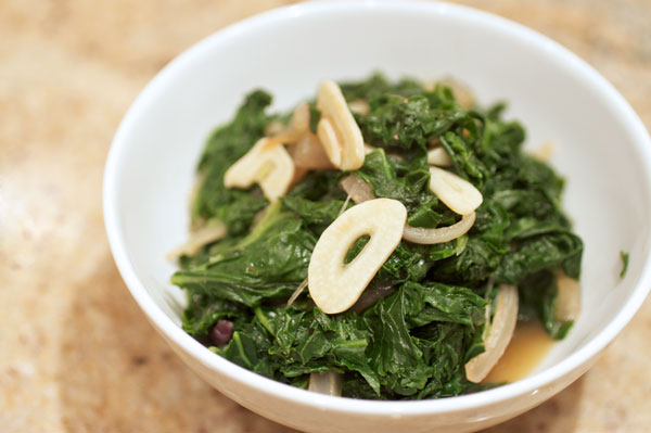 SAUTEED KALE & RED ONIONS